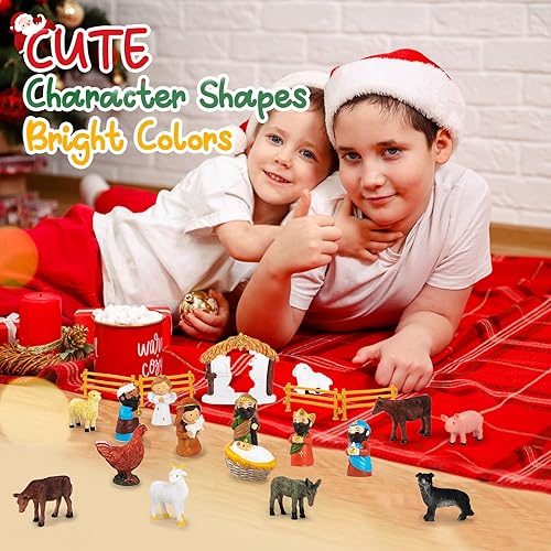 Miniatura 6 de Calendario de Adviento de Navidad 2023 Maylai 24 días de cuenta regresiva de Navidad, calendario de Adviento de belén, calendario de Adviento de