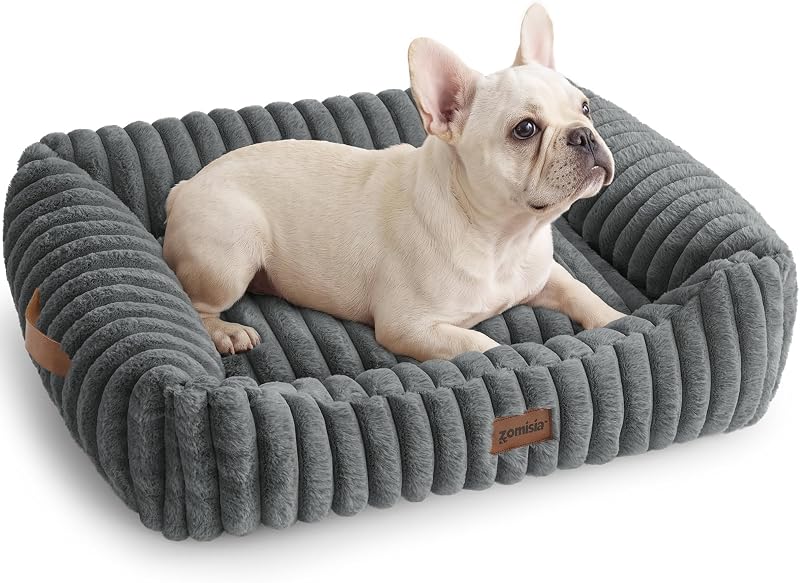 Cama Ortopédica para Cães e Gatos ZOMISIA com Laterais Elevadas e Capa Lavável – 76,2 x 61 x 22,86 cm