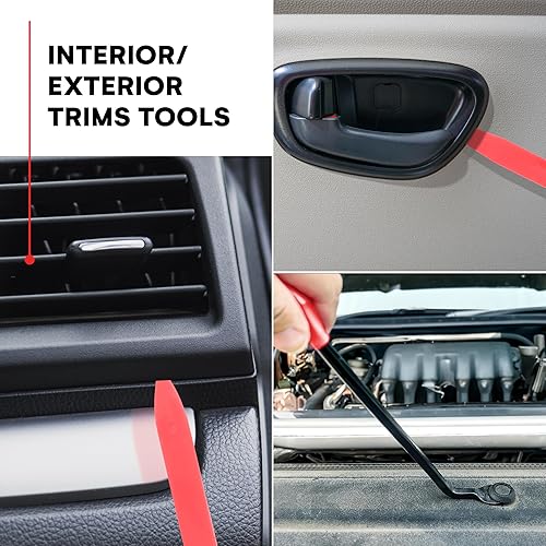 Miniatura 13 de Juego de herramientas de extracción de moldura automática – 12 piezas (kit de palanca de plástico sin arañazos) – Herramientas de automóvil de Azul