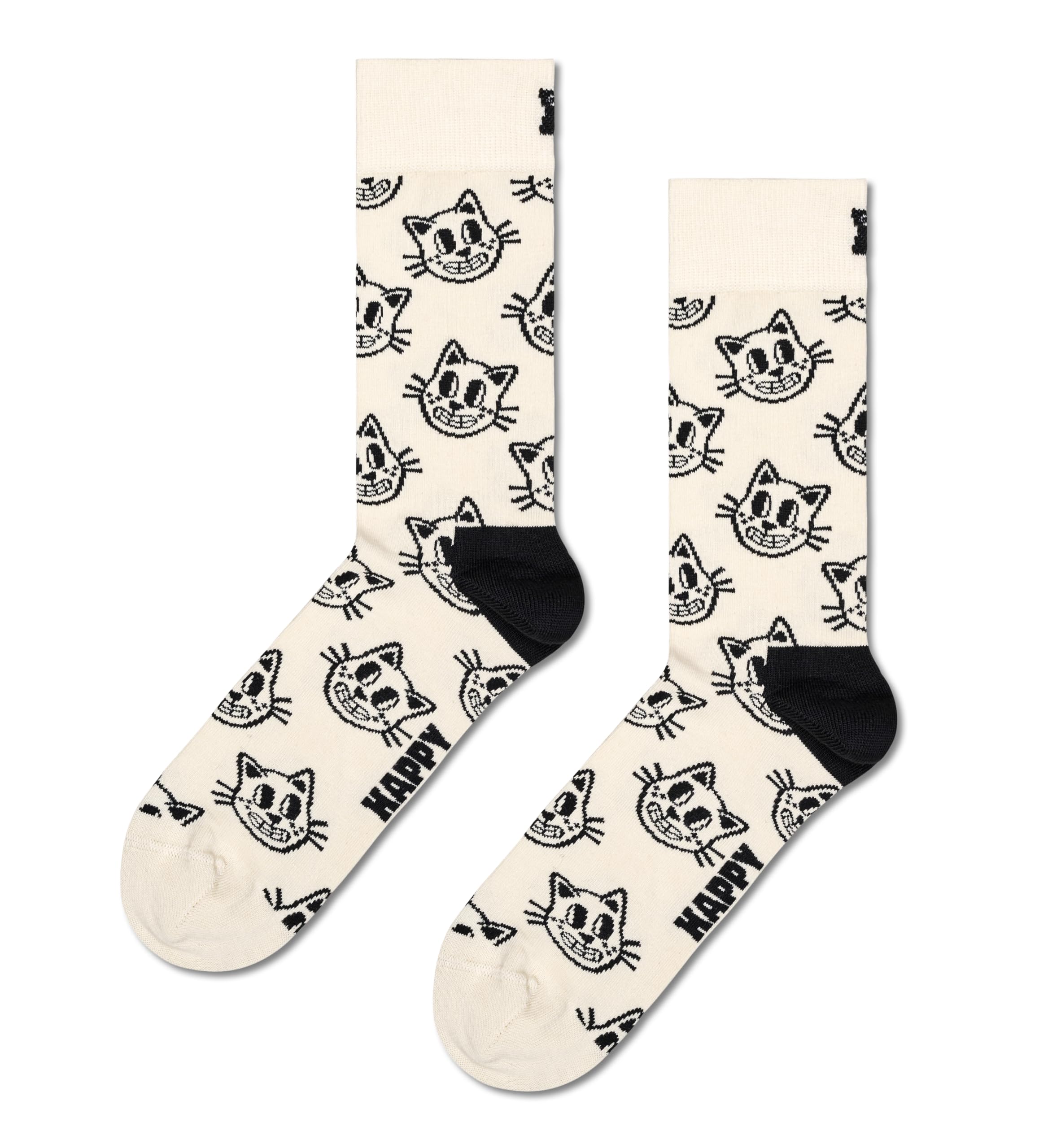 Happy Socks Cat Sock, Multi-Coloured, 36-40