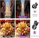 Apexel Phone Camera 2 in 1 Clip-on Lens Kit - 0.45X Wide Angle 140° + 12.5X Macro for iPhone, Samsung and Most Android Smartphones