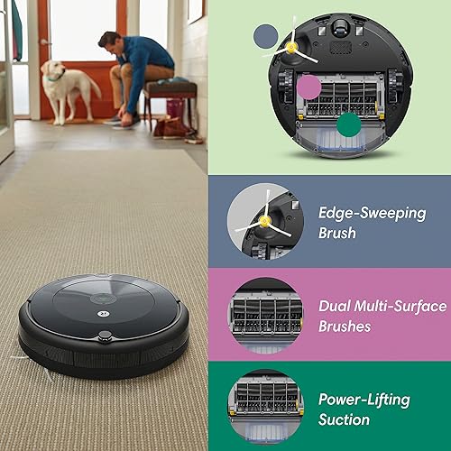 Miniatura 4 de iRobot Roomba 692 - Robot aspirador con conexión Wi-Fi funciona con Alexa bueno para pelo de mascotas alfombras y suelos duros Se carga solo de
