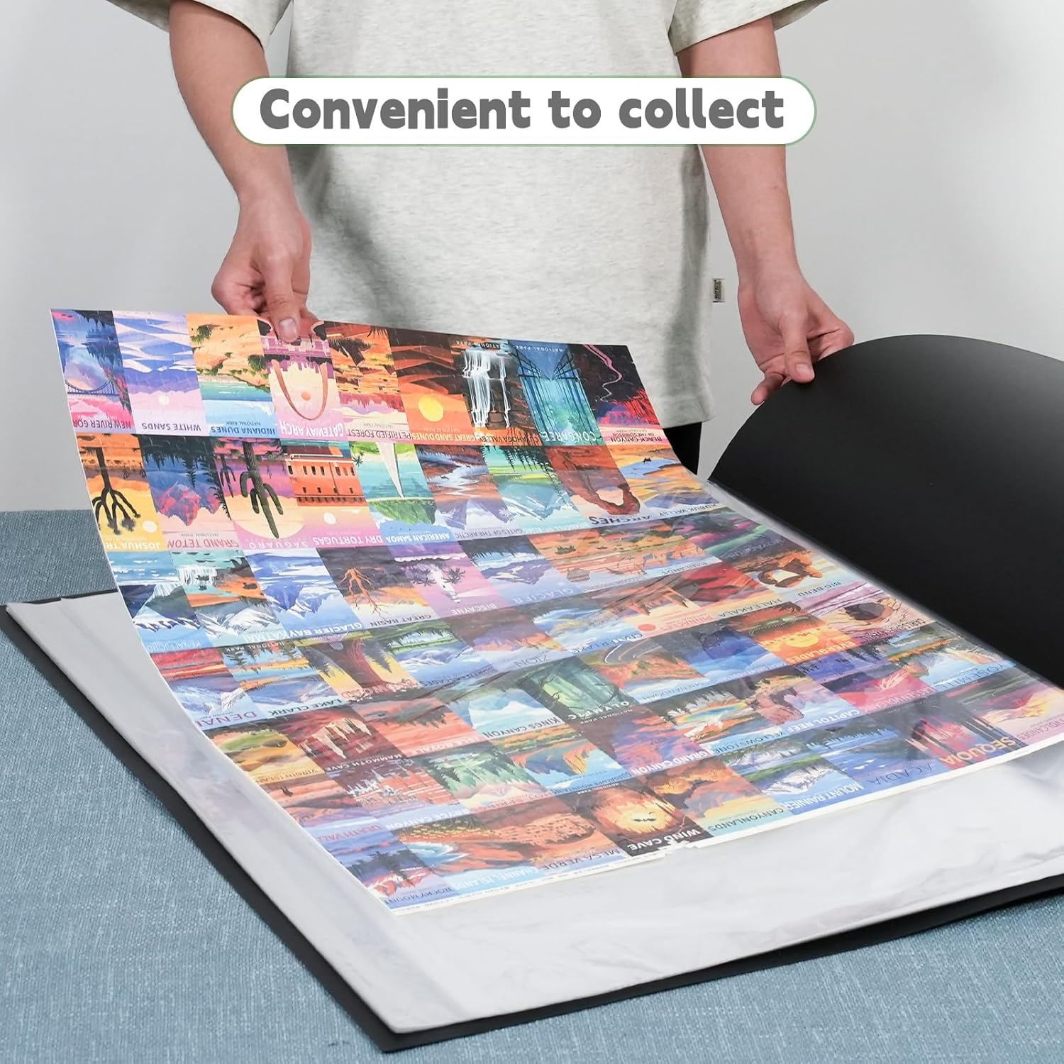 ALL4JIG Puzzle Saver – 24-Pack Puzzle Glue Sheets for 1000-3000 Pieces, Self-Adhesive Sticker Sheets, Easy to Preserve & Frame Jigsaw Puzzles
