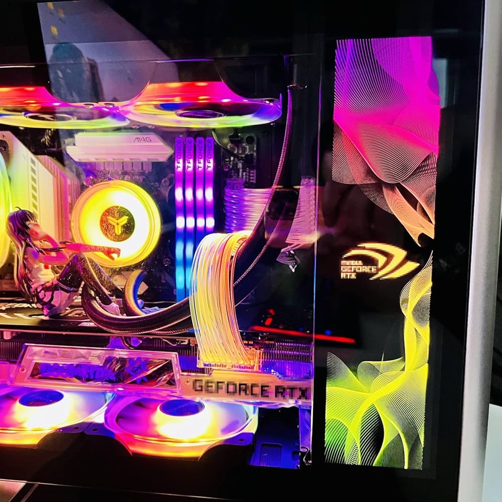 Amazon | PCケース用MODRGB照明パネルVGAバックプレートサイド