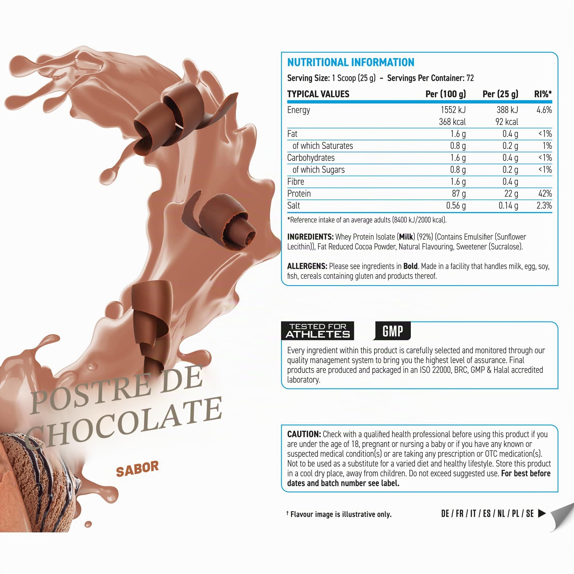Applied Nutrition Iso-XP (1800g) Postre de chocolate Proteínas