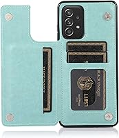 Vista 39 de Phone Case for Samsung Galaxy A52 5G/4G with Tempered Glass Screen Protector and Card Holder Wallet Cover Stand Flip Leather Cell Accessories Glaxay