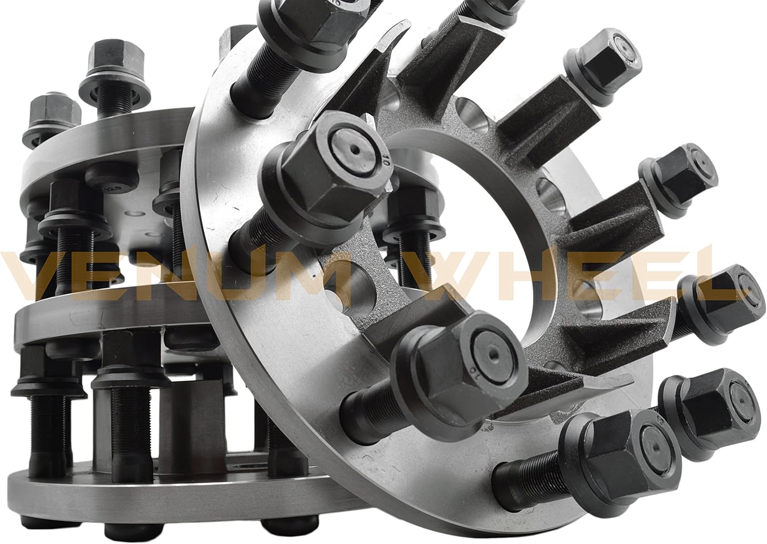 1999-2010 Silverado Sierra 3500 HD Customer 8 To 10 Lug Adapters Steel Wheel Spacers 8x6.5" To 10x285.75 MM 10x285 MM Semi Wheels 220.1mm Hub Centric Bore USA MADE