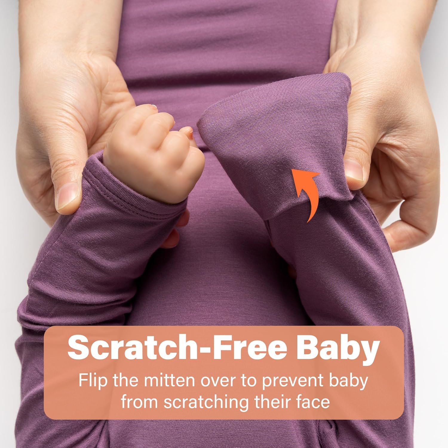 Newborn Baby Knotted Gown, Ultra-Soft Infant Sleeper Coming Home Outfit with Hat, Bowknot (2 Packs) - Image 5