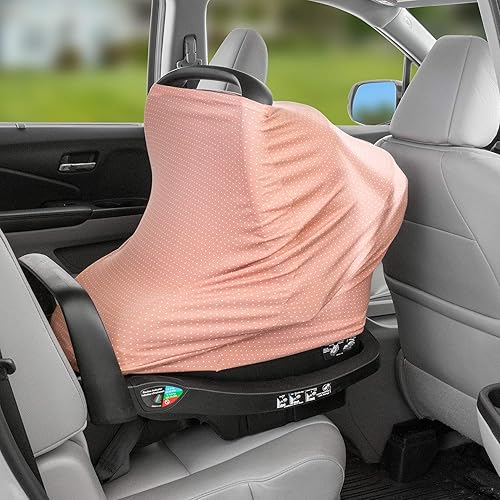 Miniatura 2 de WeeSprout Fundas de asiento de automóvil para bebés toldo para asiento de automóvil se desliza y quita fácilmente, se adapta a todos los asientos de