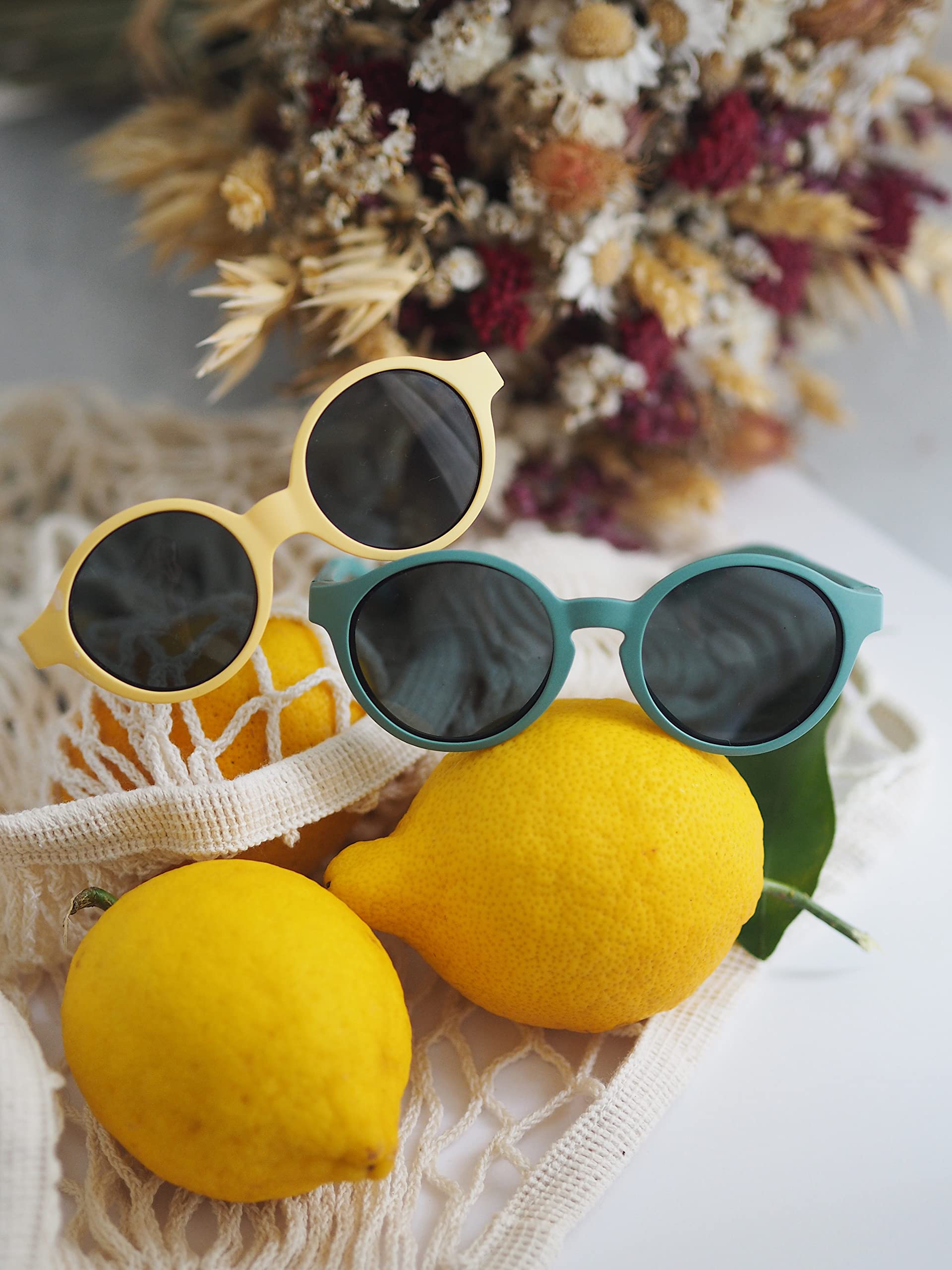 BÉABA Gafas de sol para niños 2-4 años, Protección UV 100% CAT 3, Patillas ajustables 360°