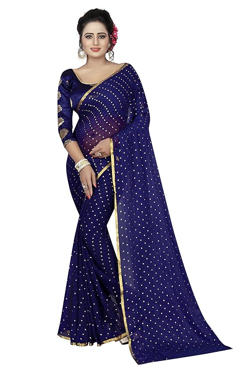 Womens Nazmin Saree With Blouse Piece (NA6AZMINvARIATION)