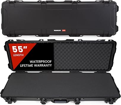 NANUK Hard Case with Foam & Wheels - 30" to 55" Long, Customizable Foam Insert, IP67 Waterproof & Crushproof, Rugged Construction for Ultimate Protection, Made in Canada