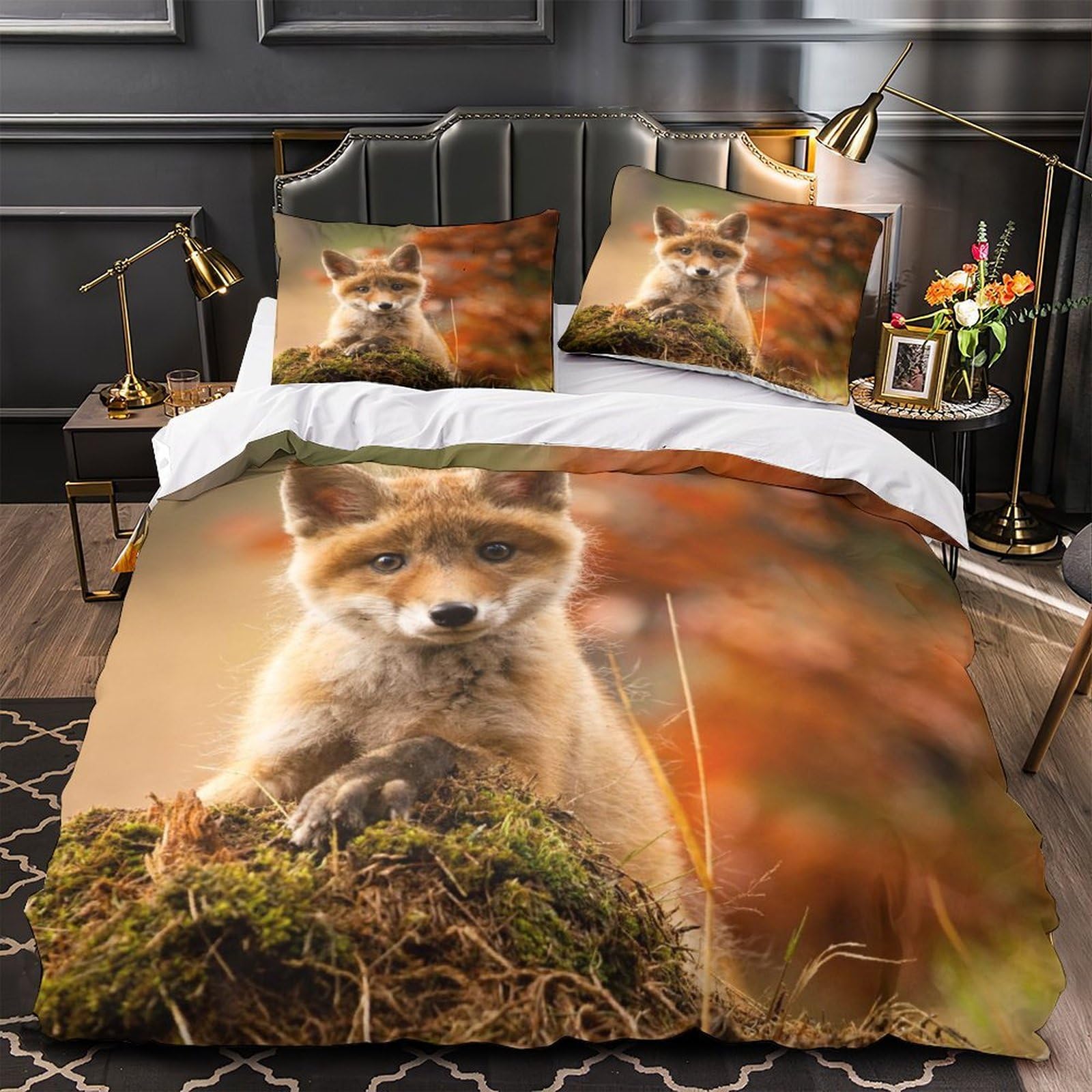 Housse de couette douce lit king pour le sommeil des adultes
