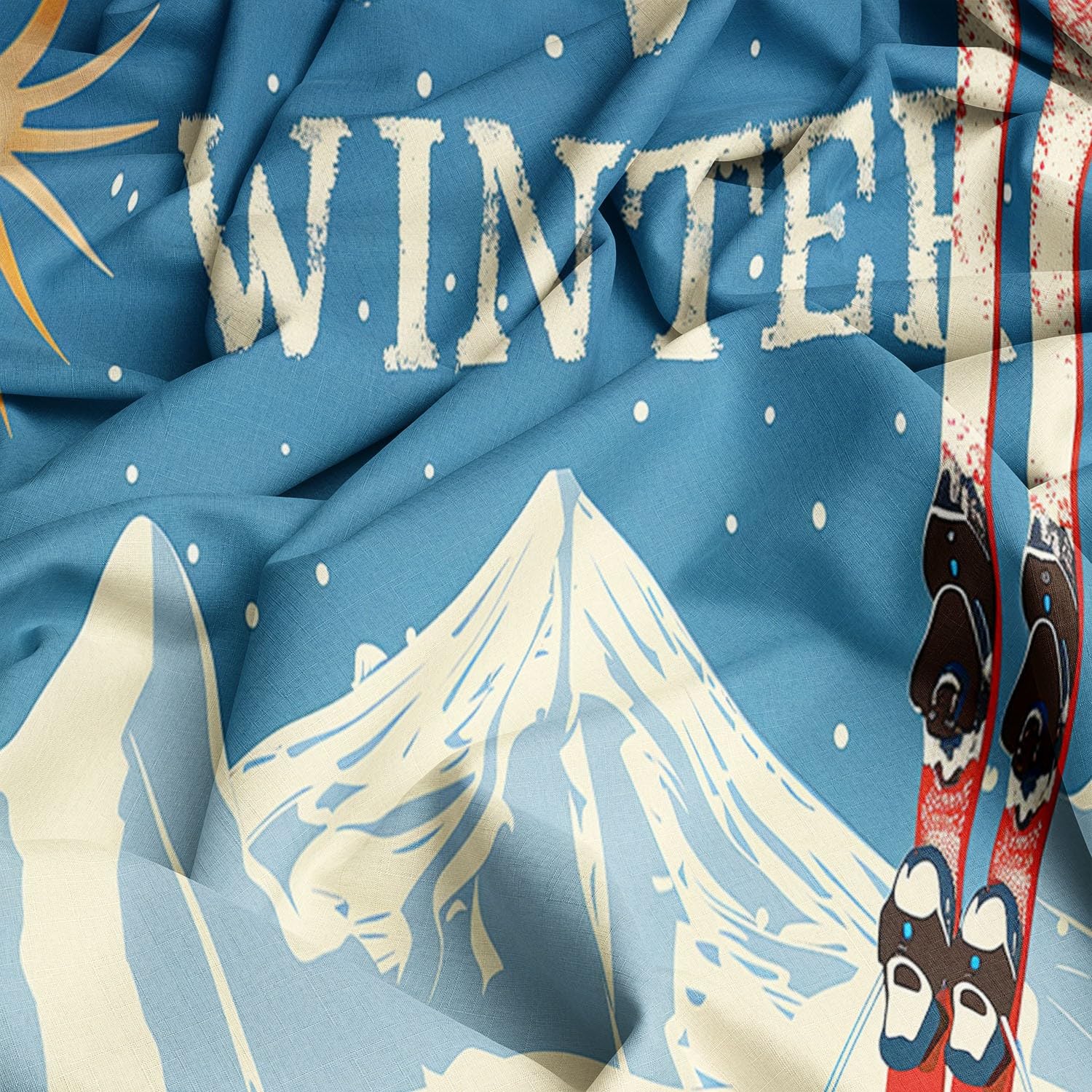 Zimowe zestawy poszewek na kołdrę snowboardową super king zestaw pościeli 260 x 220 cm kolor 3 sztuki (1 poszewka na kołdrę + 2 poszewki na poduszki) pościel z nadrukiem poszewka na kołdrę z zamkiem