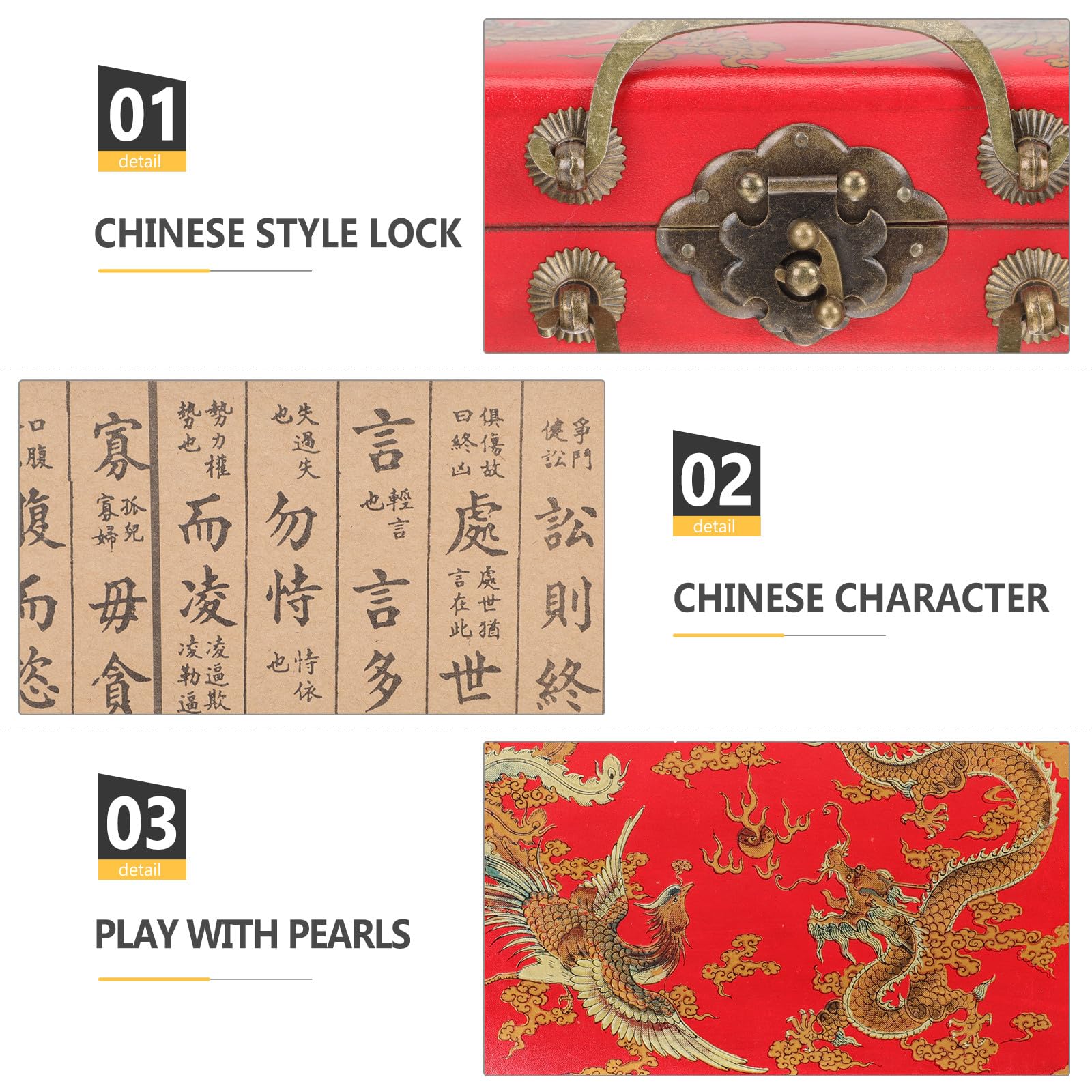 Zerodeko Scatola Portaoggetti Facile da Trasportare e Chiusura Ermetica Legno per Mahjong Design a Fibbia per Uso Domestico e Negozio