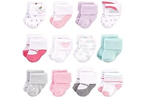 Hudson Baby Unisex Baby Cotton Rich Newborn and Terry Socks