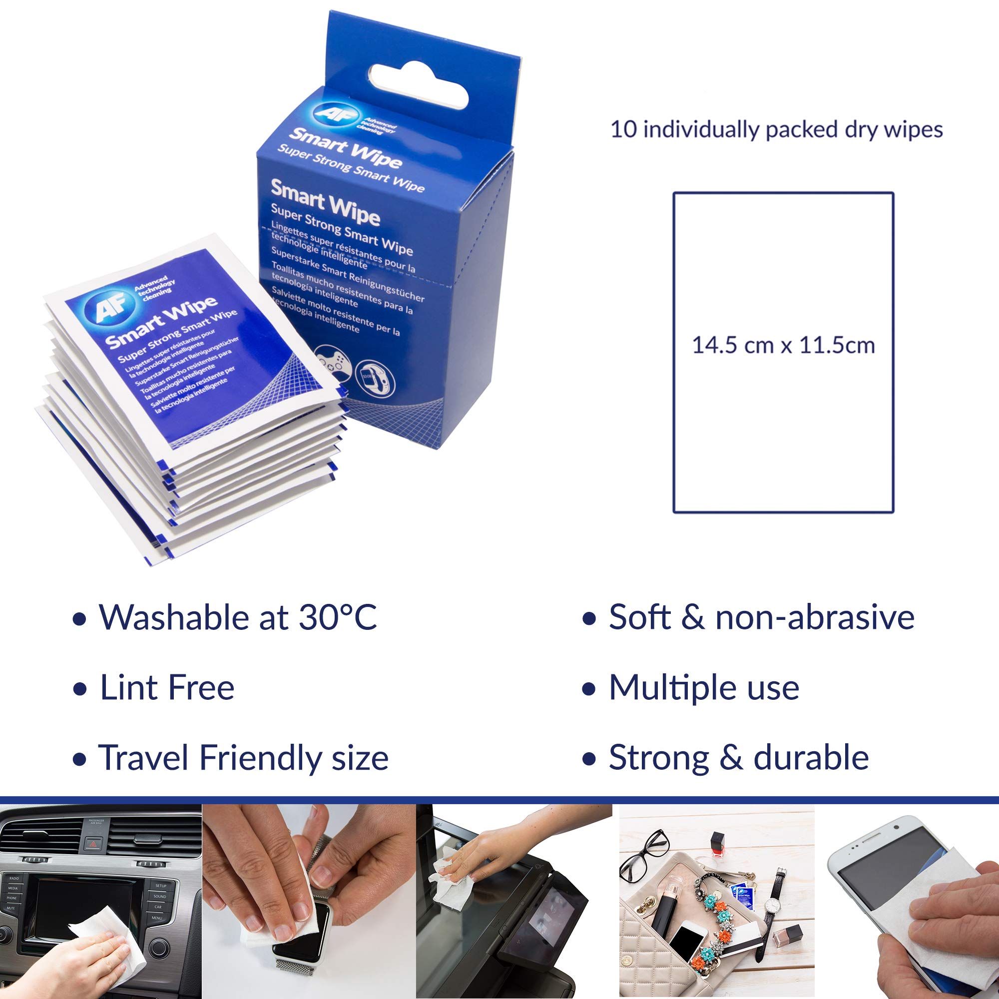 AF SMARTWIPE10 ściereczka do czyszczenia Edv Wipes 10 sztuk