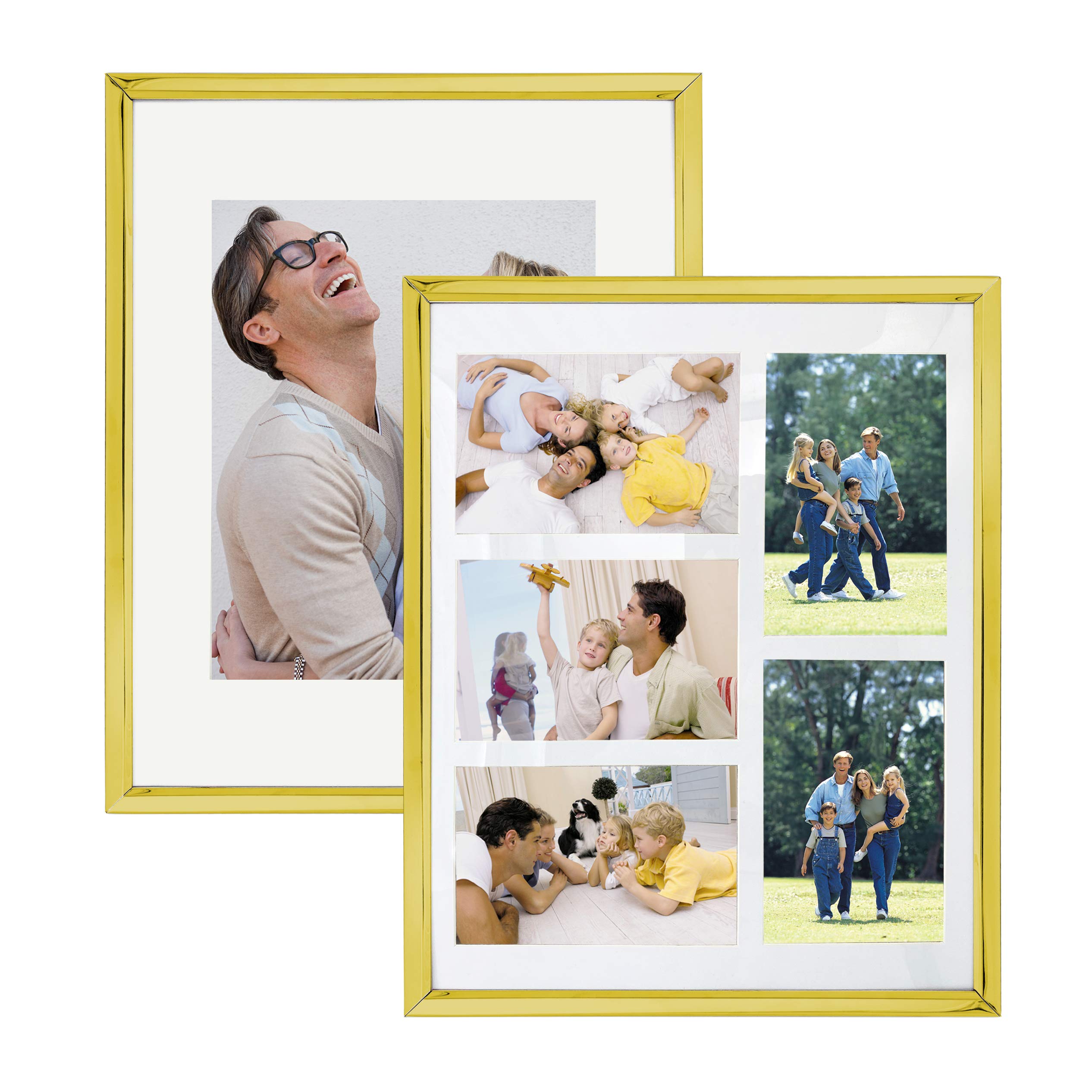 Buy DECANIT 11x14 Picture Frame, Gold Metal Gallery Wall Kit Display