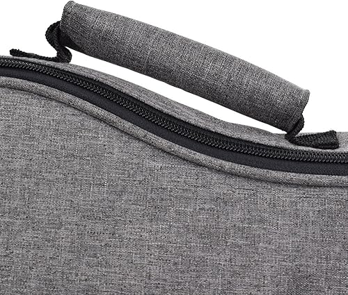 Miniatura 5 de CLOUDMUSIC Funda para ukelele para ukelele y mochila, estuche para ukelele de concierto, negro, azul, gris (Concierto, gris)