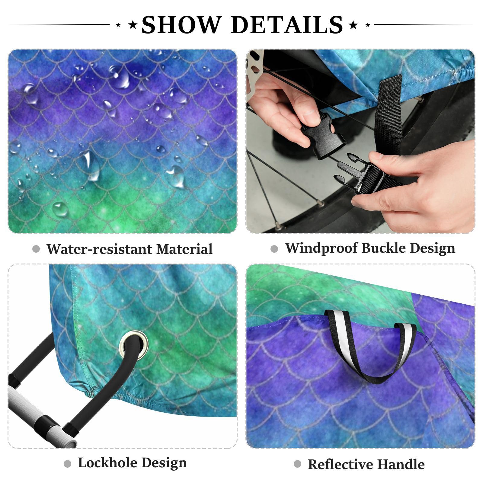 Housse de vélo en polyester imperméable, isolation thermique