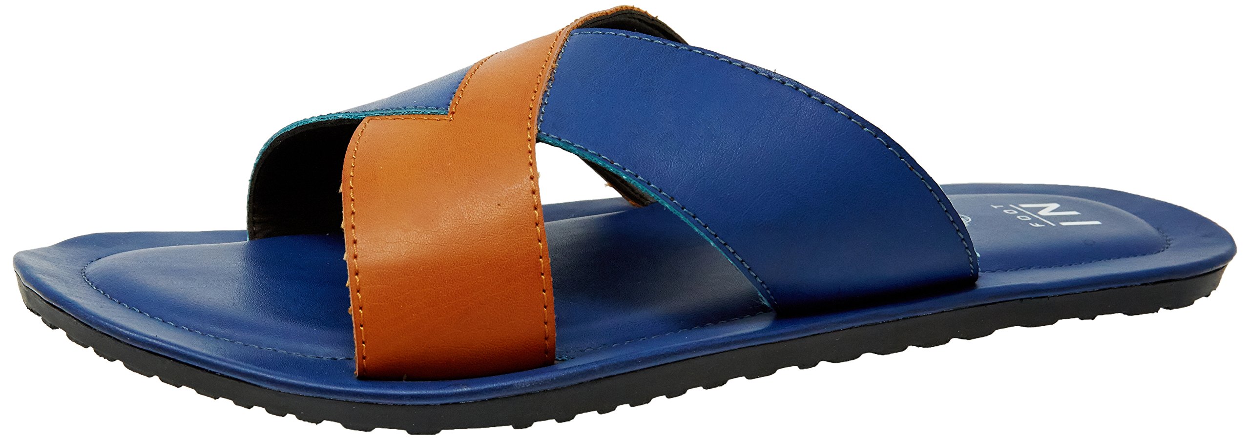 Men's Blue Flip Flops Thong Sandals - 7 UK/India (41 EU)(8719301)-image-2
