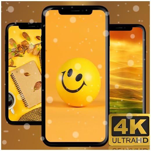 Beautiful Yellow phone wallpapers 4K 2023 | No Ads | Lock & Home Screen | Share button