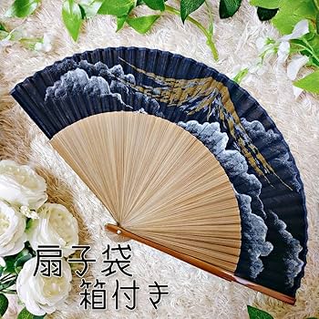 Amazon.co.jp: 京扇子 寿恵廣 箱付き 扇子 富士山 宝扇堂