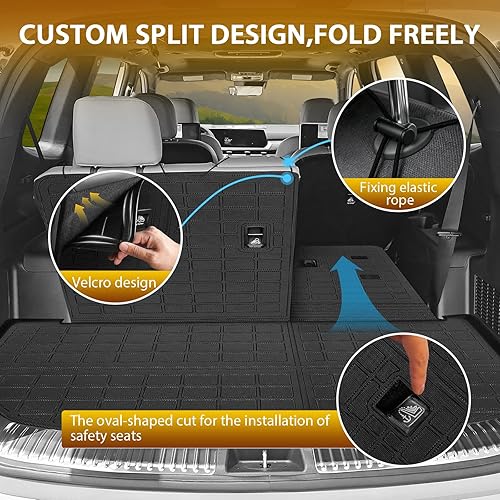 Vista 174 de Powerty Alfombras resistentes para BMW X3 2018 a 2024 y BMW X4 2019 a 2024, a medida para accesorios de X3 y X4, de elastómero termoplástico 3D