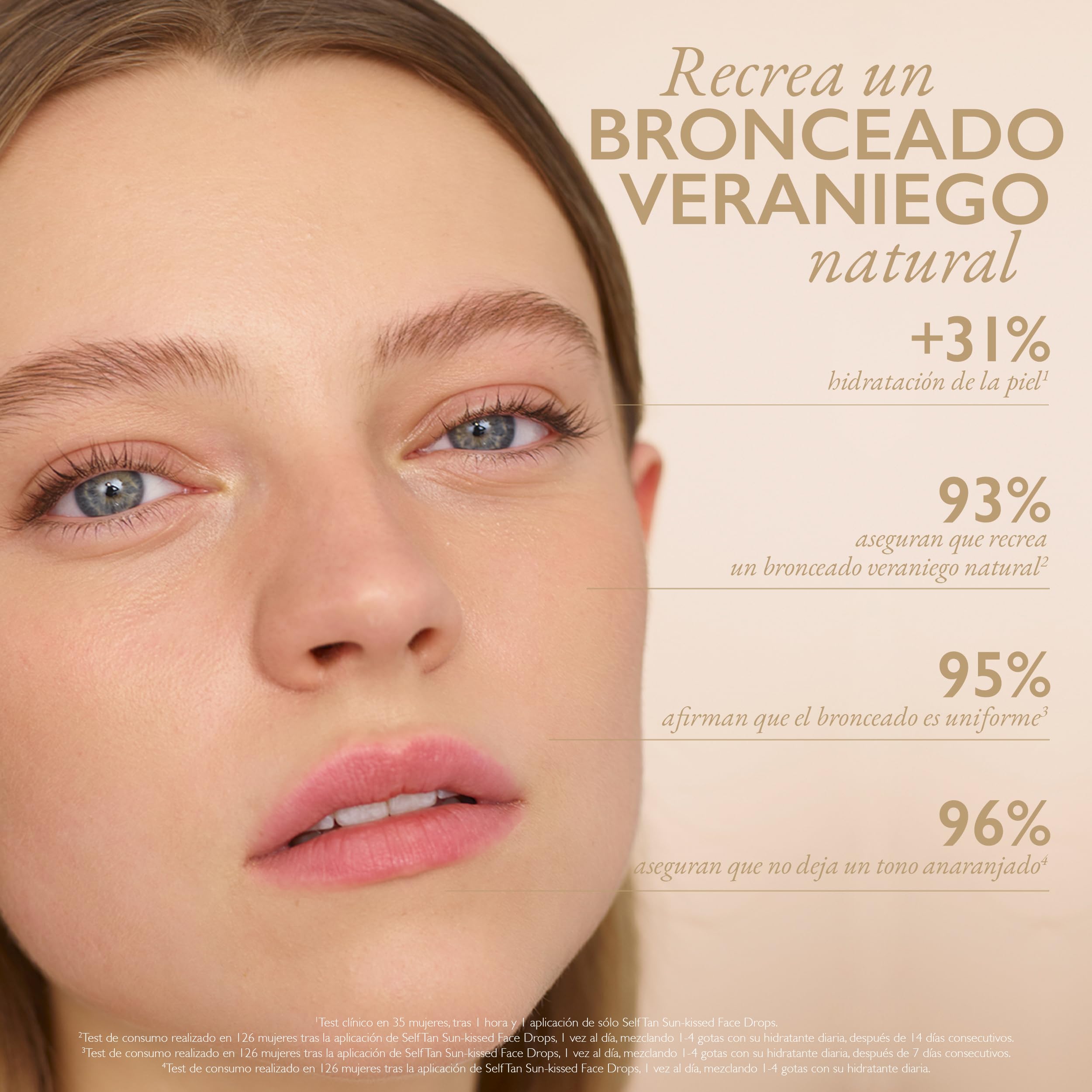 LANCASTER Self Tan Sun-kissed Face Drops | Gotas autobronceadoras faciales de textura ligere y resistente al agua | 15 ml