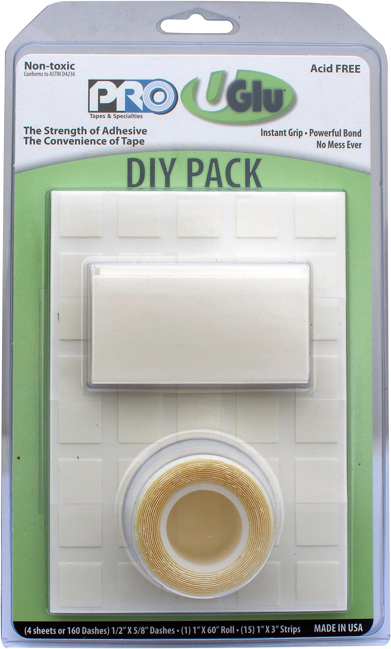 ProTapes 840178023834 UGlu DIY Pack CASE (pack of 12)