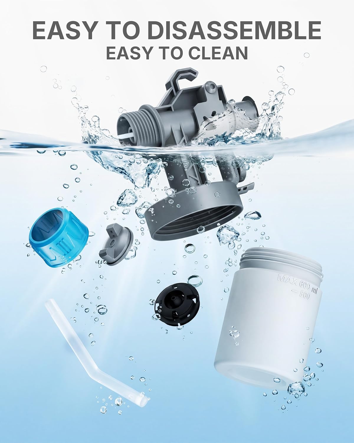 Tilswall Paint Sprayer, Cordless Paint Sprayer for Dewalt 20V Battery,100 Din/s Viscosity,Ultra-Lightweight Electric Spray Paint Gun for House Painting,Furniture,Wall,Iron Fence(Battery Not Included)