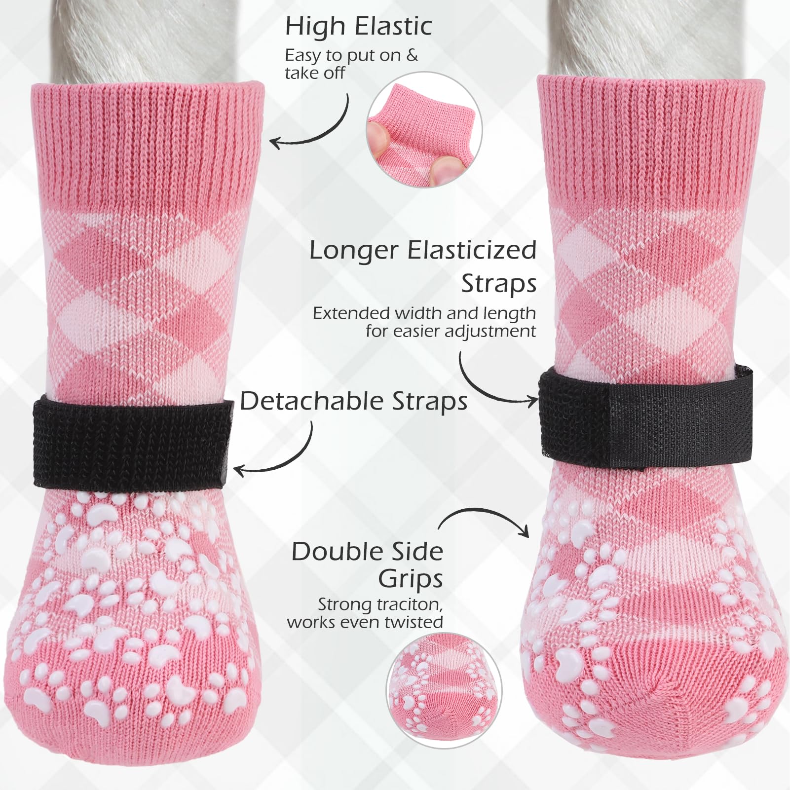 EXPAWLORER Dog Socks to Prevent Licking Paws - Image 3