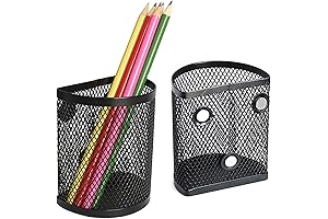 Easily Organize School Supplies with LUCYCAZ Magnetic Locker and Pencil Holder (2 Pack)