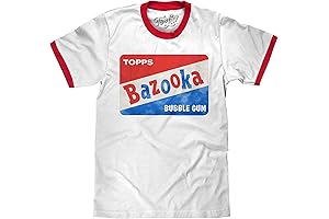 Retro Topps Candy Ringer Tee - Pay Homage to Nostalgic Bazooka Bubble Gum Moments