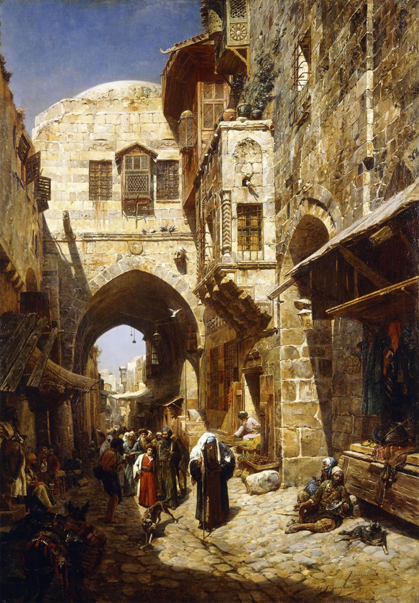 POSTERIIk Famous Print Pop Art Wall Art Graffiti Davidstrasse Jerusalem by Gustave Baauernfeind Art Prints for Home Decor 60x90cm