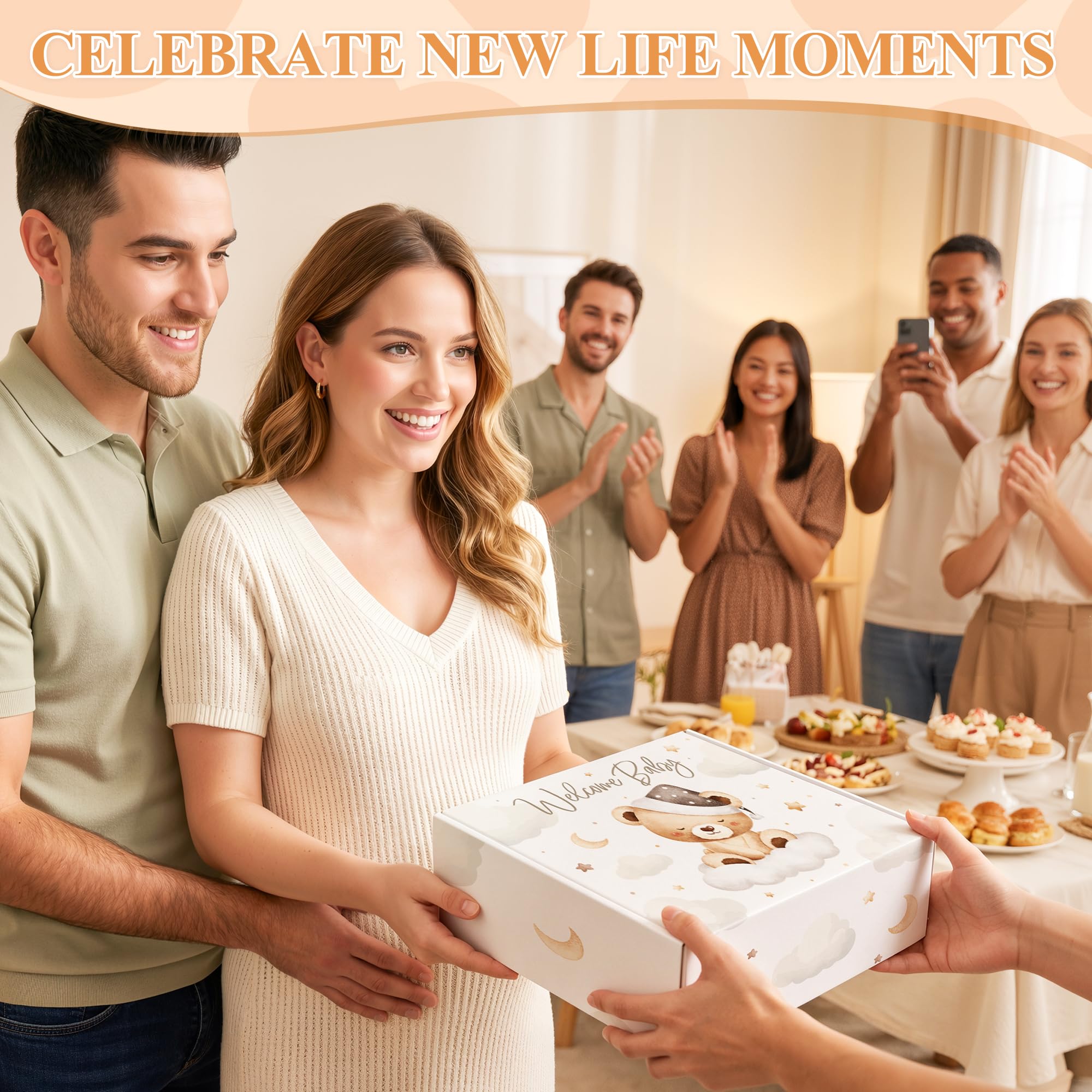 Regalos para nuevos padres para parejas, regalos para mamá y papá, regalo para nuevos padres, regalo de revelación de género para mamá y papá para ser embarazada, paquete de cuidado lindo para baby