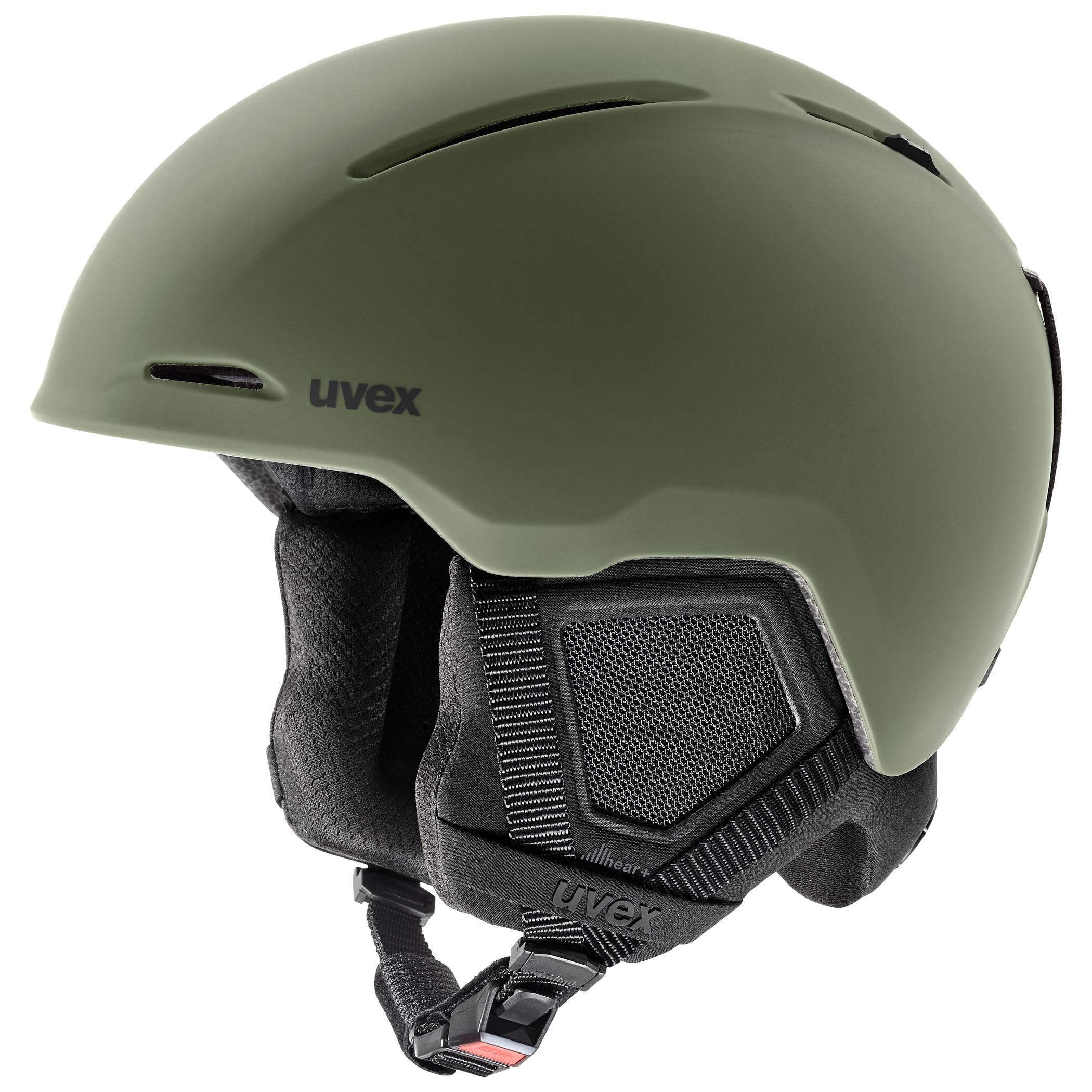 uvex monte LT – robust, lightweight and stylish ski helmet for women and men with individual size adjustment – khaki matt – 59–63 cm