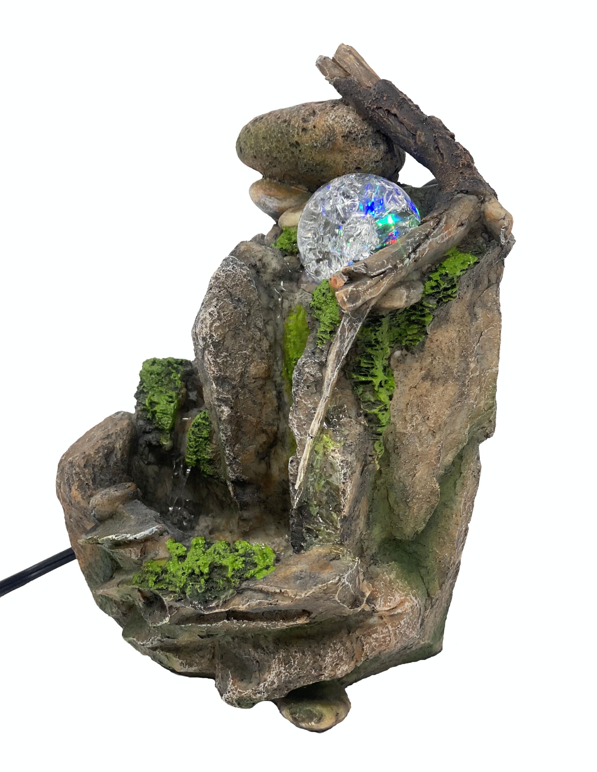 Nature's Garden Rockery Fountain - Decorazione da tavolo per interni, cascata zen