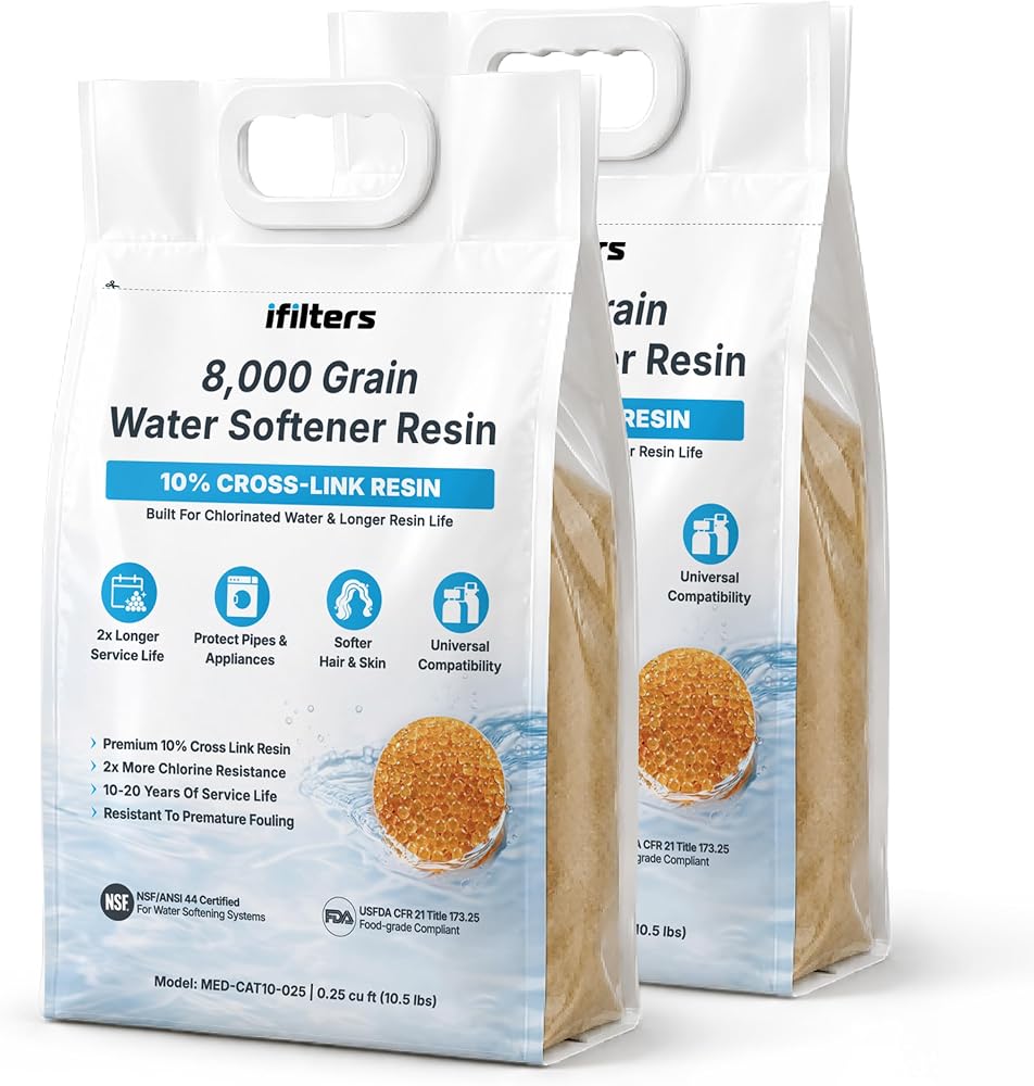 MED-FMR-025 Fine Mesh Resin Media for Water Softeners, 2 Pack — 사진 1