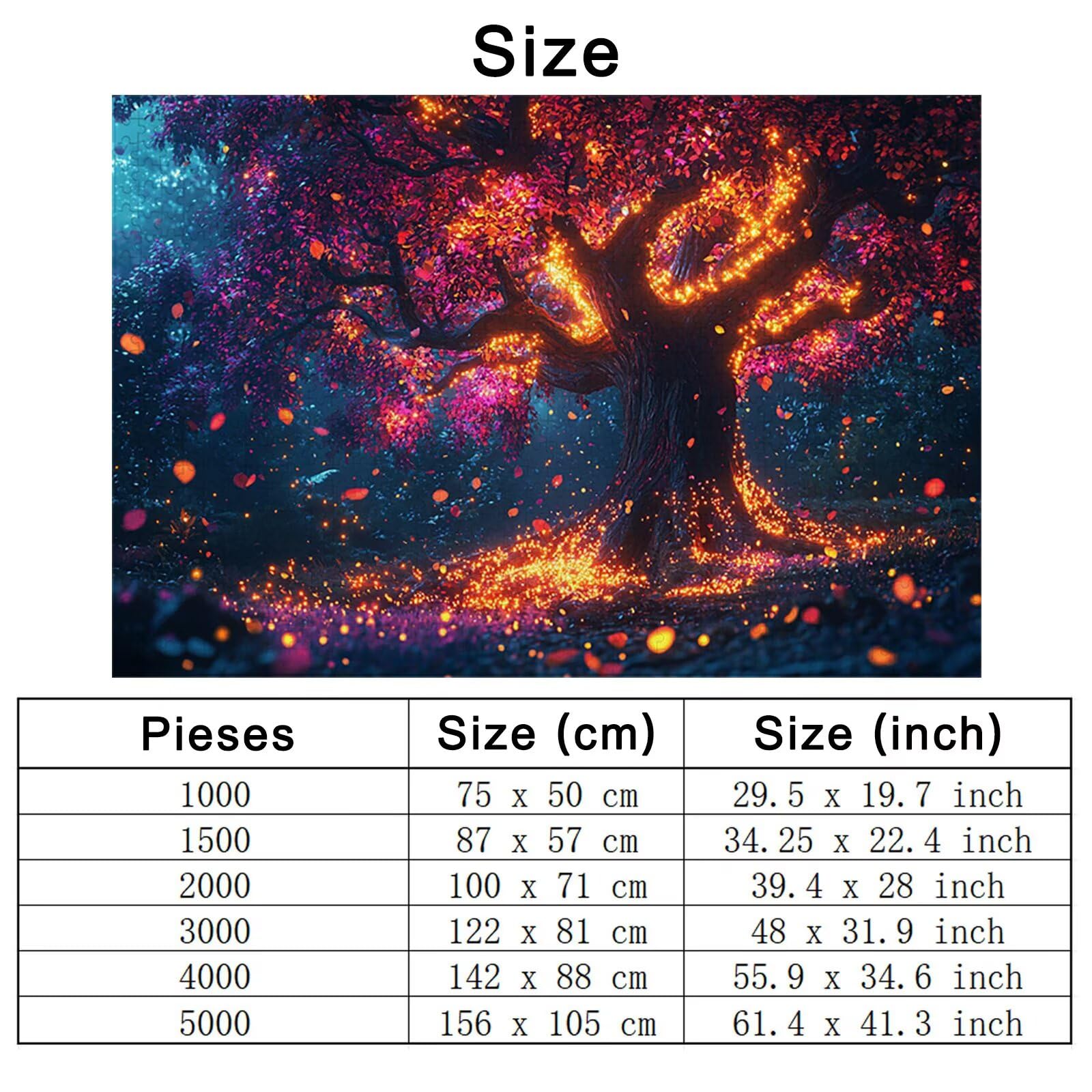 Puzzle 1500 sztuk drzewo, marzenie drewnianych puzzli dla dorosłych, puzzle z wykwintnym opakowaniem, rodzinne gry edukacyjne, puzzle do wystroju domu, pomysł na prezent dla kobiet, prezent dla