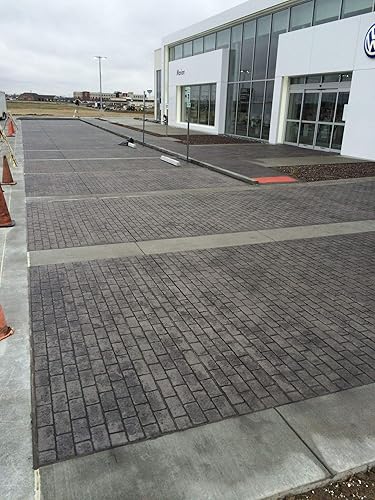 Miniatura 5 de Juego de sellos de hormigón con diseño de ladrillo desgastado, patrón clásico de pavimentadora de mampostería, tapetes texturizados de poliuretano