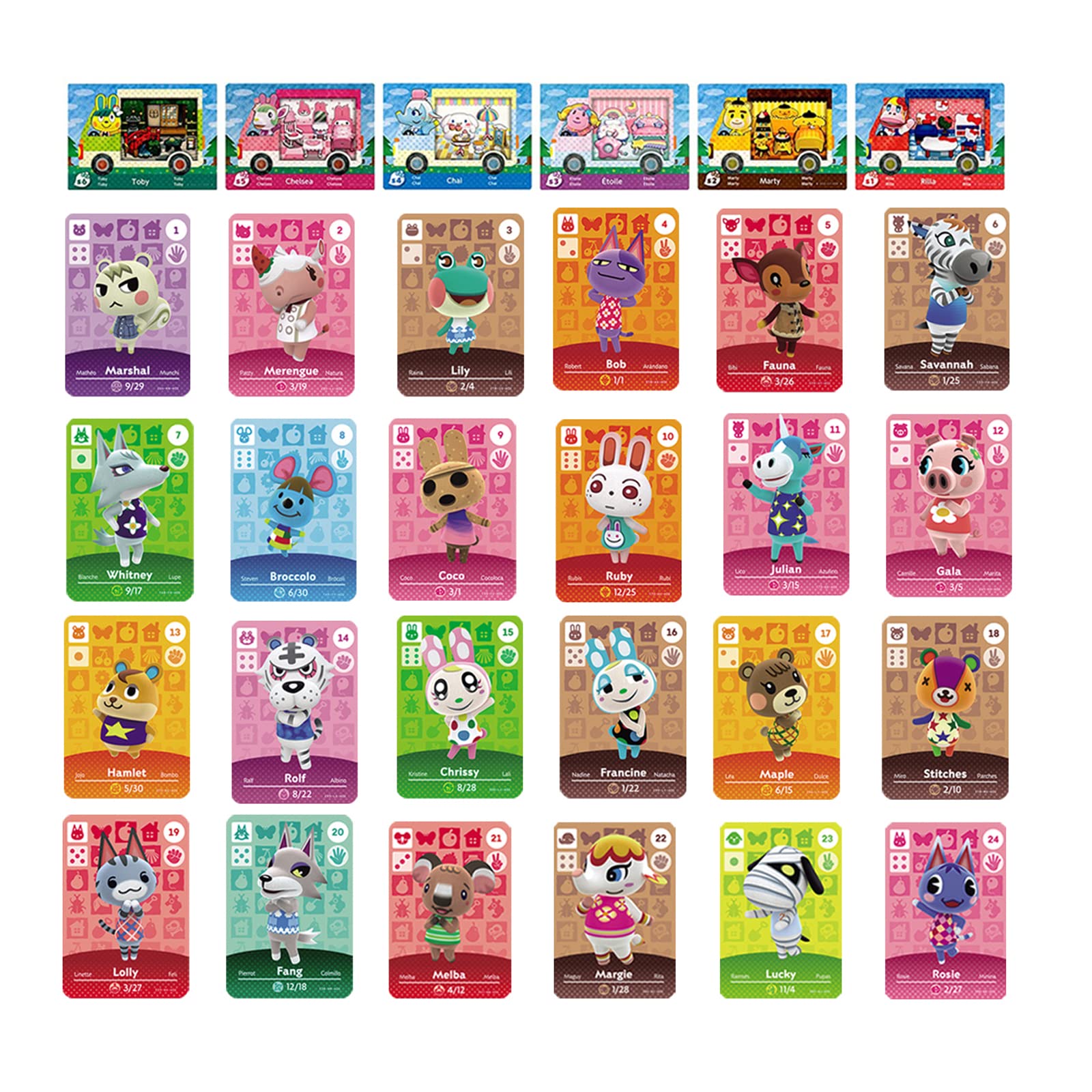 Amazon.com: 30Pcs Mini NFC Card Game Villager Cards Compatible with ACNH  Animal Crossing New Horizons with Storage Case : Video Games