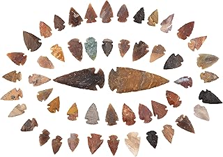 Arrowheads Lot of 52 Indian Points Agate Chert Flint New Project Points (50) 1-1.5