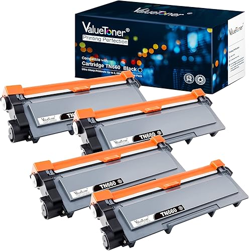 Valuetoner Repuesto compatible para Brother TN660 TN-660 TN630 para TN660 Cartucho de tóner Brother Impresora HL-L2305W HL-L2320D HL-L2380DW