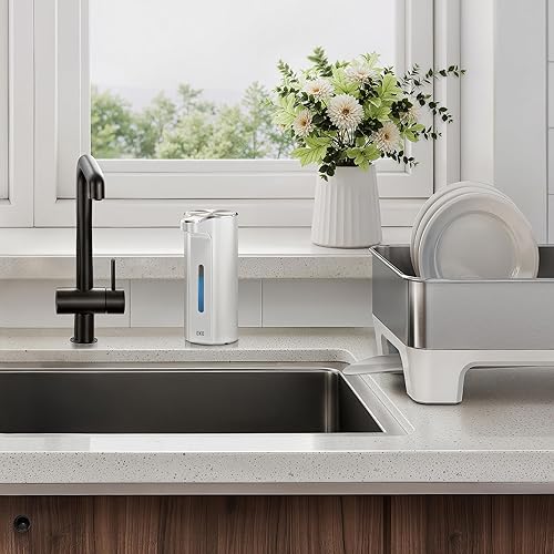 Miniatura 3 de EKO Aroma Pro Dispensador automático de jabón líquido sin contacto de 13.5 onzas líquidas, dispensador eléctrico recargable de jabón para manos y