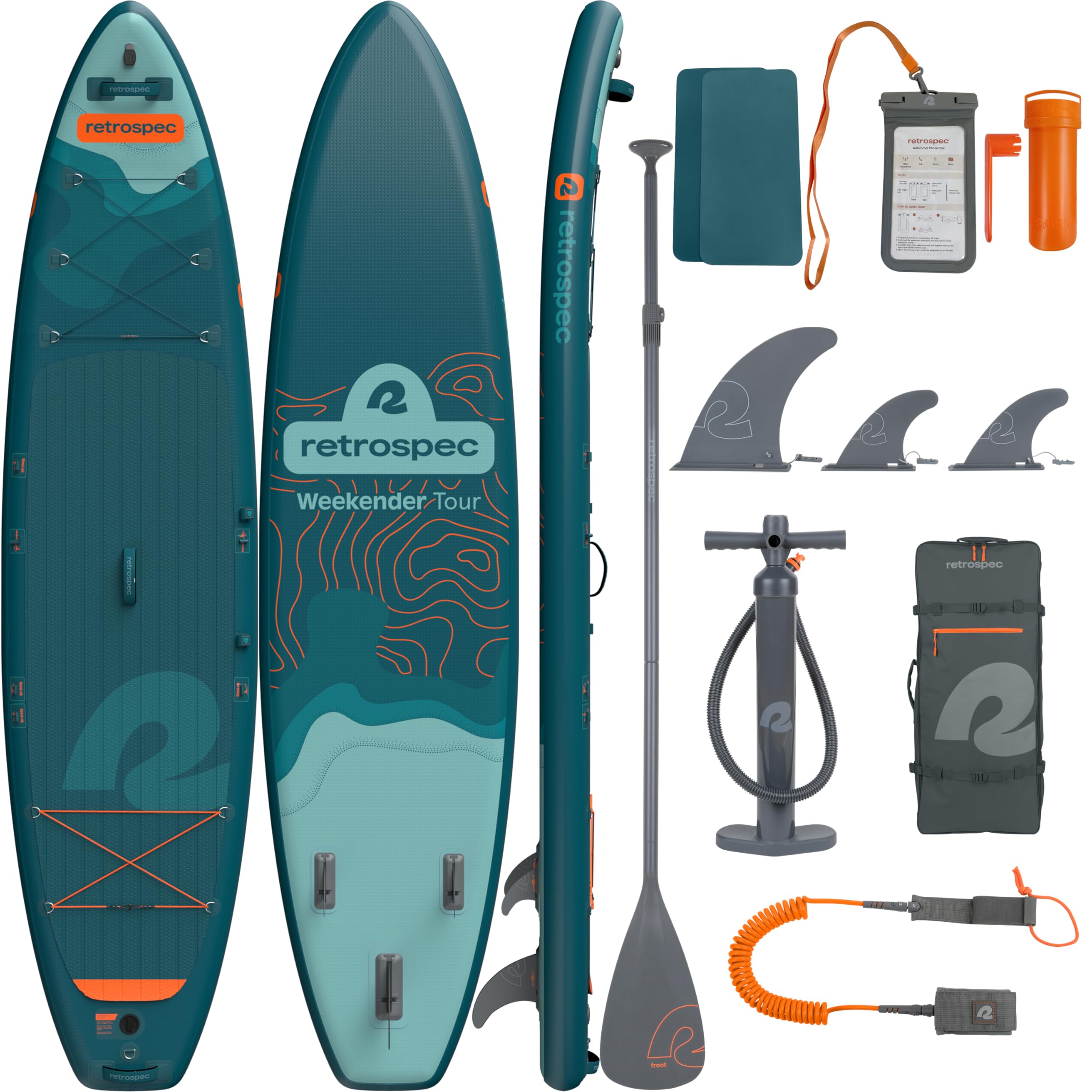 Amazon.com: Retrospec Weekender Tour 11'6 Inflatable Paddle Board