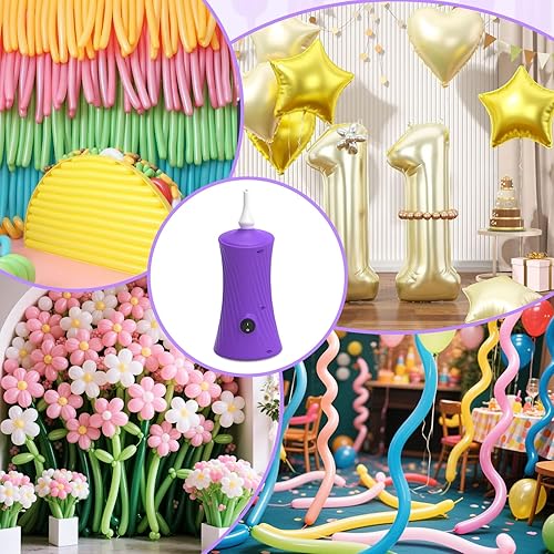 Miniatura 4 de 206 Balloon Pump Electric Air Pump for Long Balloon Inflator Blower for Foil Twisty Animal Balloons for Birthday Party Celebration Balloons