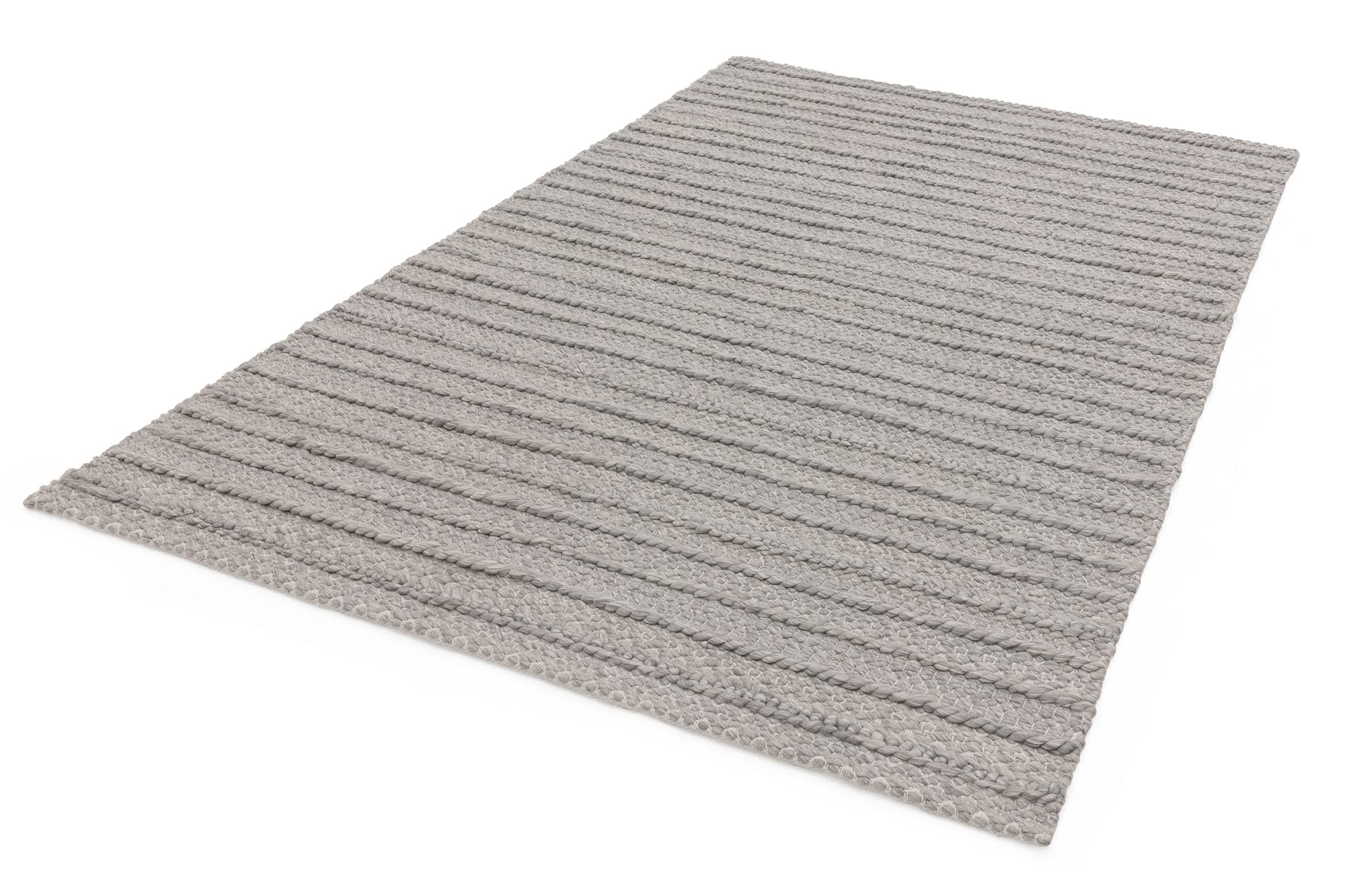 LordofRugs Grayson - Tappeto da giardino intrecciato a mano, misura media, 120 x 170 cm, colore: grigio