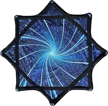 Flowstars Beginner Spinnings Cloth, Fun & Challenging, Easy to Rotate, Sided Print Fingertip Rotating Juggling Toy, Vibrant Patterns for Party Beginners 1A