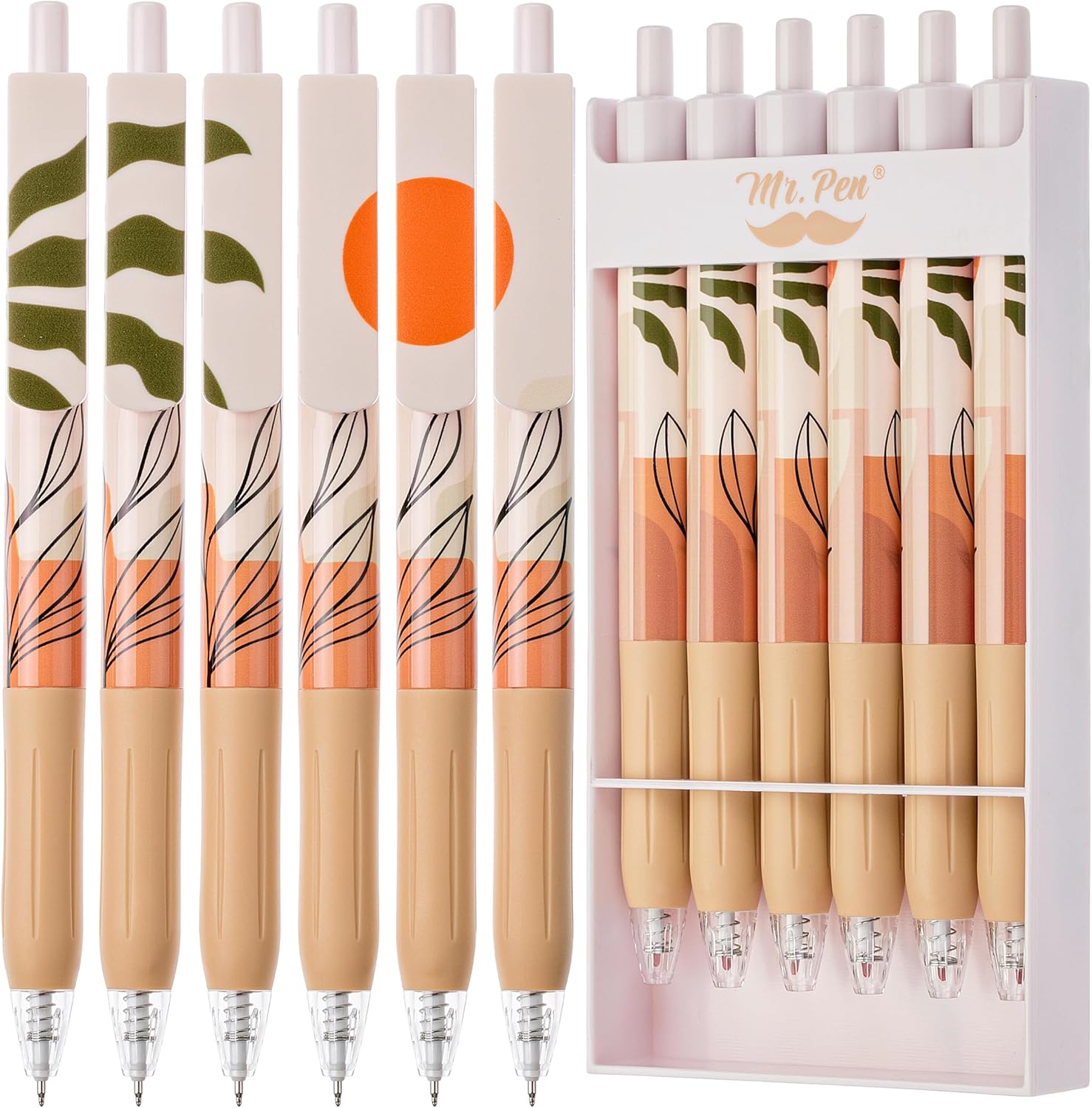 Smooth Writing Gel Pens For Journaling School Office 10PCS Black Retractable Gel Pens - 0.5mm Fine Point Smooth Writing | For Journaling, School, Office Supplies 0.5mm Fine Point Gel Pens For Journaling